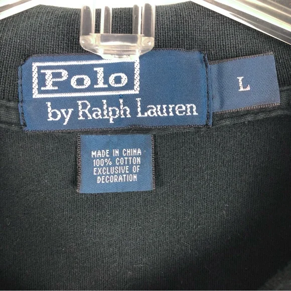 Polo Ralph Lauren Navy Blue Short Sleeve Polo Shirt Men L - Picture 6 of 10